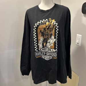 Harley Davidson long sleeve shirt black Size XL Clinton Township Michigan